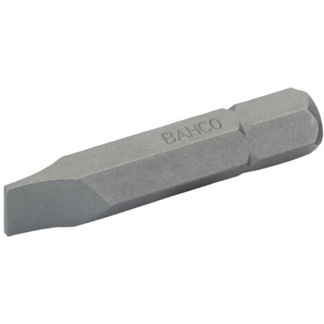 Bahco 5/16 Standard Schraubendreher Bits für Schlitzschrauben 1,2 mm x 8 mm x 41 mm - 5 Stk./Kunststoffbox