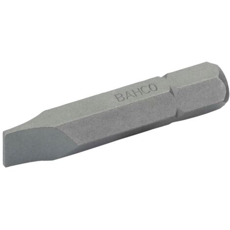 Bahco 5/16 Standard Schraubendreher Bits für Schlitzschrauben 2,5 mm x 14 mm x 41 mm - 5 Stk./Kunststoffbox
