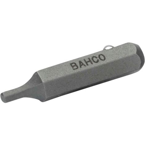 Bahco 5/32 Standard Schraubendreher Bits für 2,5 mm Sechskantschrauben 25 mm - 5 Stk./Kunststoffbox
