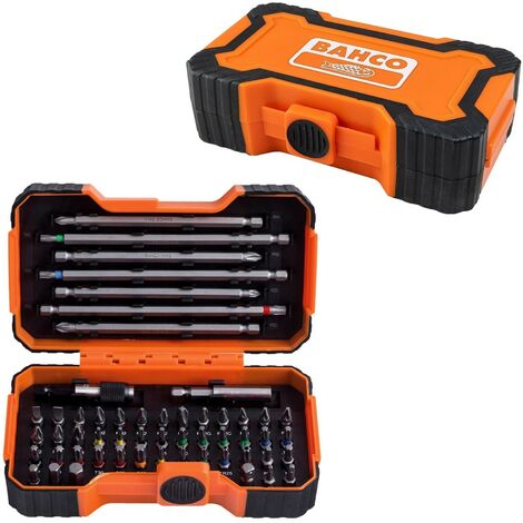 Bahco 54 Piece Colour Coded Screwdriver Bit Set 125mm 25mm BAH59S54B 59/S54B