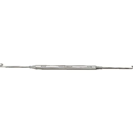 Bahco 5418 Gancio a molla e a cavo a due lati, in acciaio inox, 165 mm