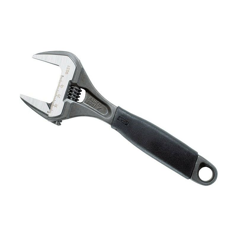 Adjustable Spanner, Steel, 6.5in./170mm Length, 32mm Jaw Capacity - Bahco