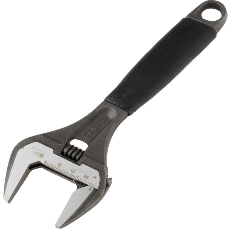 Bahco - Adjustable Spanner, Steel, 8in./218mm Length, 38mm Jaw Capacity