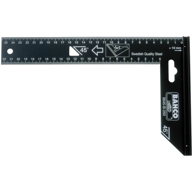 9045-B-250 Squadra in acciaio di precisione 250 mm - Bahco