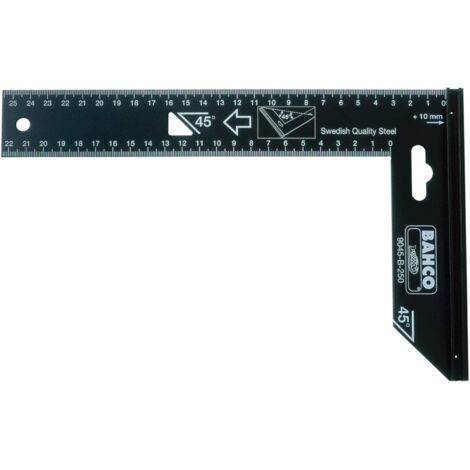 Bahco 9045-B-400 Precision Steel Square, 400 mm