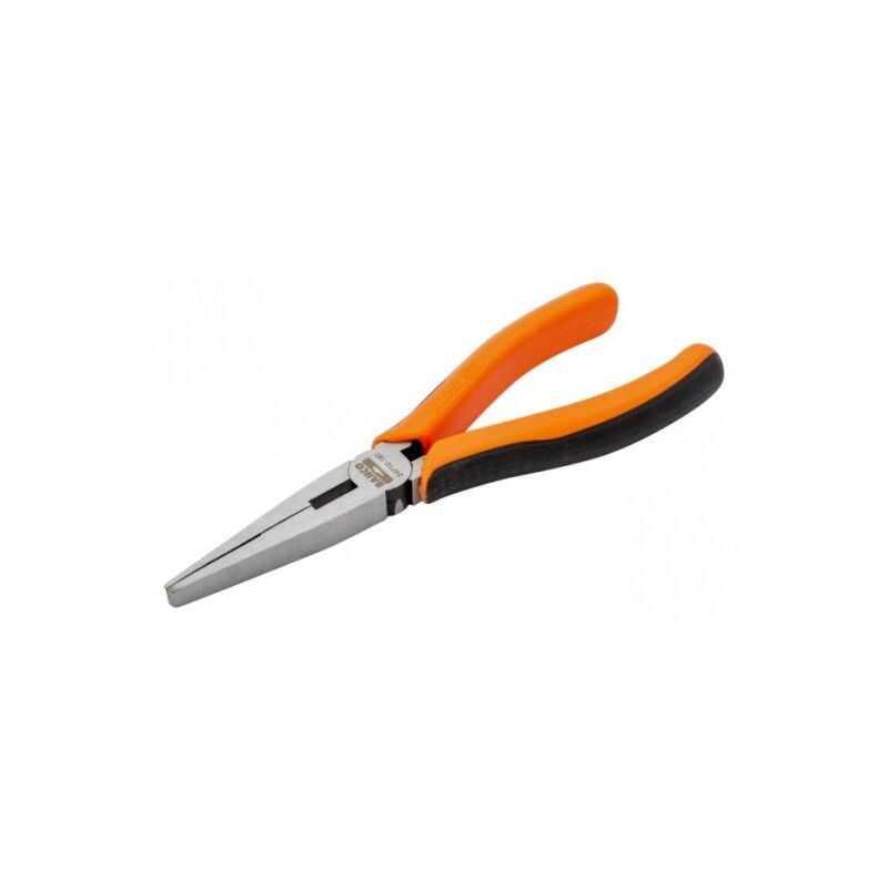 Pince à bec plat long avec poignées bimatière et finition vernie, 165 mm - Bahco