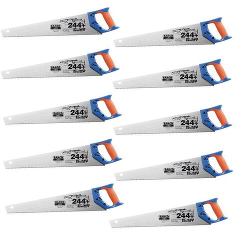 Bahco BAH244P22 Barracuda Handsaw 550mm 22in 7tpi 244P U7-HP - Pack of 10