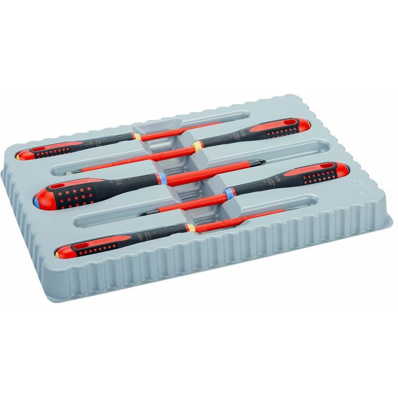 Bahco - BE-9882S Insulated Ergo Screwdriver Set, 5 Piece sl/ph