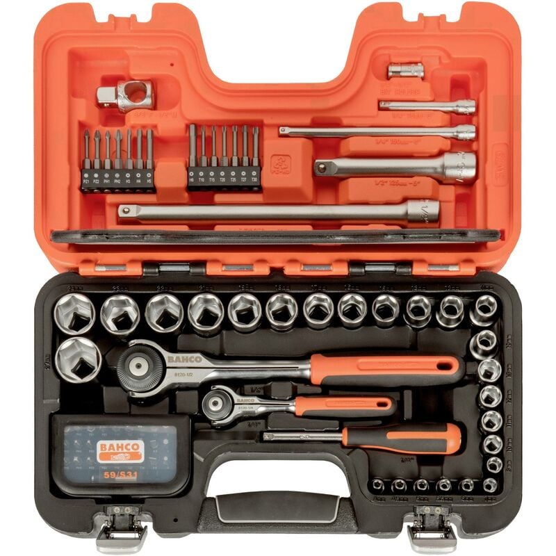 SW79 Jeu de douilles à choc 1/2', 1/4' C645972 - Bahco