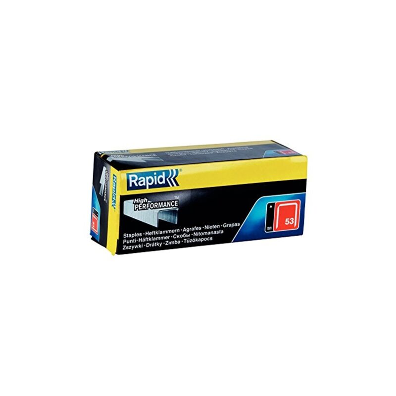 Rapid - 11859610 boîte de 5000 agrafes N°53 53/12 mm
