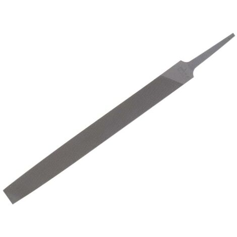 Bahco Bastard Hand File with Double Flat Edges, 250 mm, Flat Cut, Without Handle