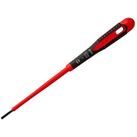 Bahco BE-8220S ERGO VDE Insulated Slotted Screwdriver 3.0 x 100mm BAHBE8220S