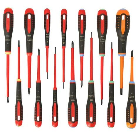 Bahco BE-9876S BE-9872 ERGO Screwdriver Set 14 Piece BAH9876S