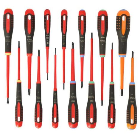 Bahco BE-9876S BE-9872 ERGO Screwdriver Set 14 Piece BAH9876S