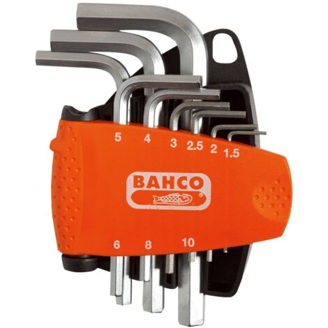 Bahco BE-9878 BE-9878 Metric Hex L-Key Set, 9 Piece BAHBE9878