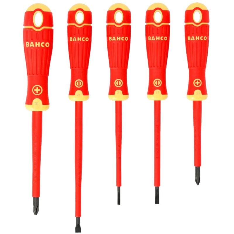 Bahco - B220.005 fit Insulated Screwdriver Set, 5 Piece BAH220005