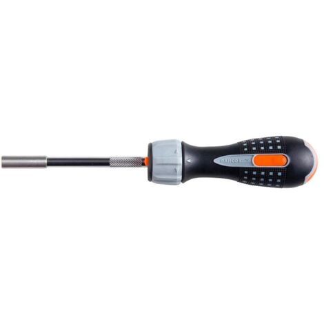 Bahco Bit-Ratschen-Schraubendreher 1/4, magnetisch, 6 Bits, 230 mm, mit LEDs