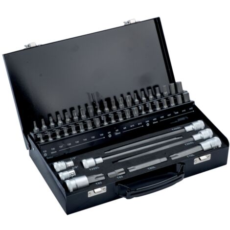 Bahco Bitsatz mit TORX-TR Bits, 49-tlg., 10 mm Schaft