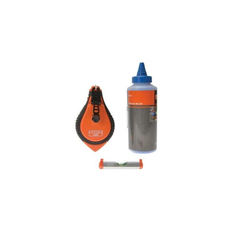 Bahco - Blue Chalk, Chalk Line & Line Level Set bahclset