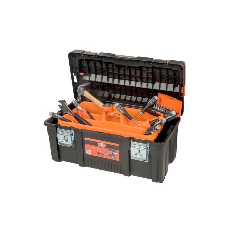 Caisse à outils métallique avec 37 outils à usage général - Bahco