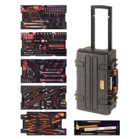 BAHCO - Caisse rigide à usage intensif, kit d'outils aviation - 240 pcs
