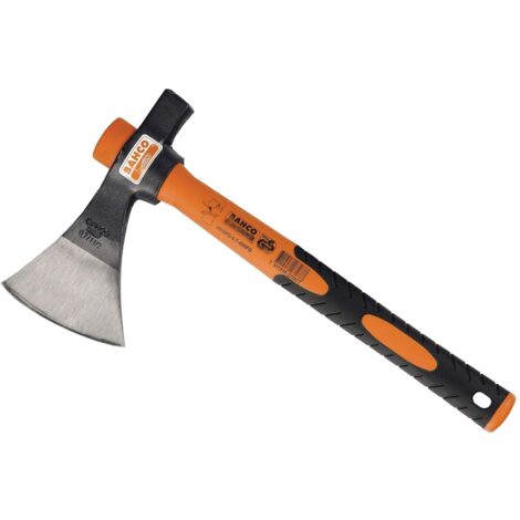 Bahco Camping Axe with Fiberglass Handle and French-Style Blade, 380 mm Length, 1.07 kg