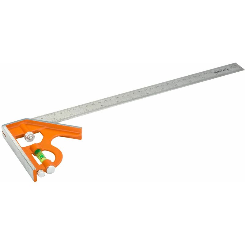 CS400 400mm 16'' Carpenters Combination Square BAHCS400 Stainless Steel - Bahco