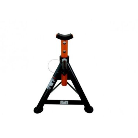 Bahco – Chandelle pour poids lourds 8 T – Système de verrouillage avec goupille de sécurité – Hauteur max 600 mm – Selle ronde en caoutchouc