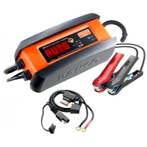 BAHCO - Chargeur/mainteneur charge auto 3A pr batteries 12V et batteries Lithium LiFeP04