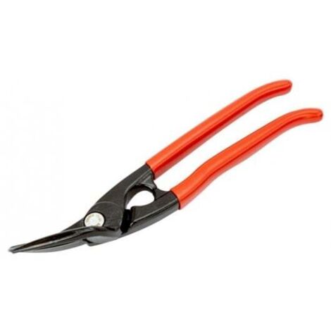 BAHCO - Cisaille à tôle coupe à gauche et coupe droite matériaux durs ou moyen, 280 mm