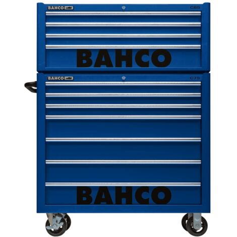 Bahco Classic Werkstattwagen-Aufsatz 40 mit 4 Schubladen, blau