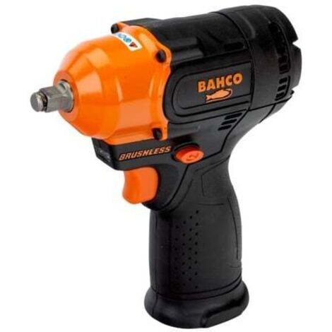 BAHCO - Clé à chocs sans fil, avec moteur sans charbon 14,4 V et carré conducteur 3/8"