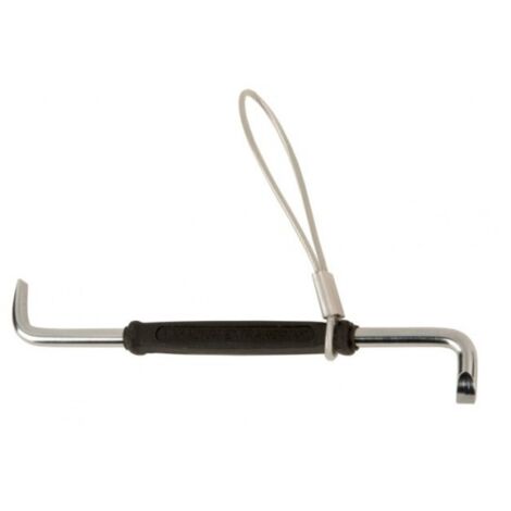 BAHCO - Clé double coudée pour vis à fente avec fil d'acier, 0,8 mm x 4 mm x 100 mm