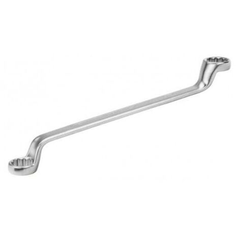BAHCO - Clé polygonale double longue, coudée, métrique, finition chromée