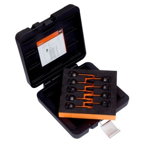 BAHCO - Coffret de 9 douilles à chocs 1/2" avec embouts Torx®, pour frein. 9 pièces