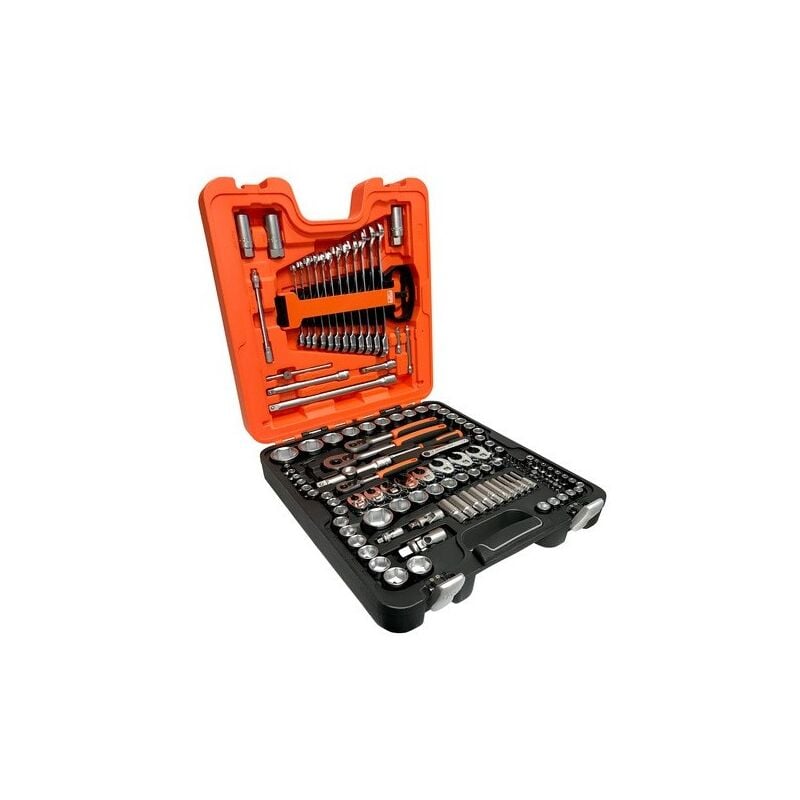 Coffret de douilles 1/4-3/8-1/2 entrainement carré, 6 pans - 137 pièces - Bahco