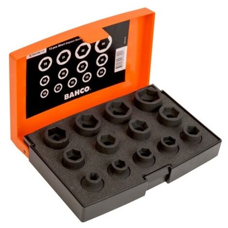 BAHCO - Coffret de douilles à choc mini 1/2" - 13 pcs