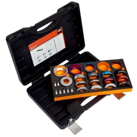 Bahco – Coffret de montage de joints SPI – 7 boulons et 12 bagues d'étanchéité – Boîtier moulé pour rangement optimal – Outil du mécanicien