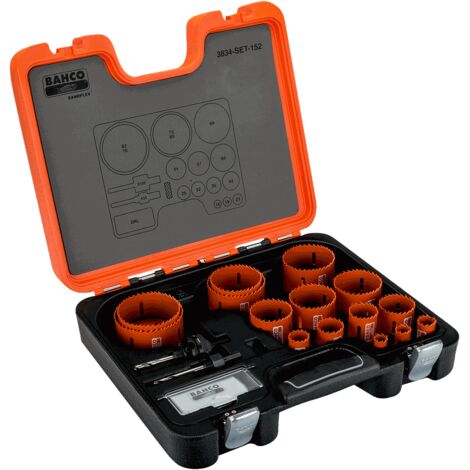 BAHCO - Coffret de scies trépans bimétal Sandflex® 16 mm-83 mm - 18 pcs