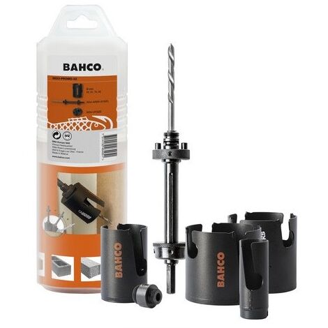 BAHCO - Coffret de scies trépans Superior™ multi construction 32 mm-83 mm - 6 Pcs