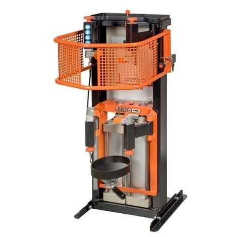 Bahco – Compresseur de ressort double piston pneumatique 24000N – Grille de protection intégrale – Adaptateur universel pour amortisseurs – Outil professionnel