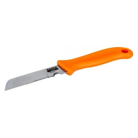 BAHCO - Couteau d'électricien avec lame striée de 70 mm