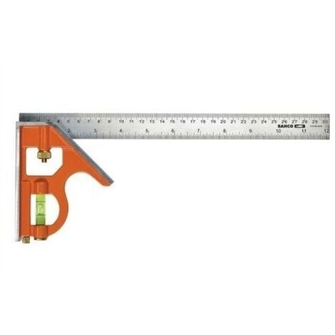 Bahco CS300 300mm 12 Carpenters Combination Square BAHCS300 Stainless Steel