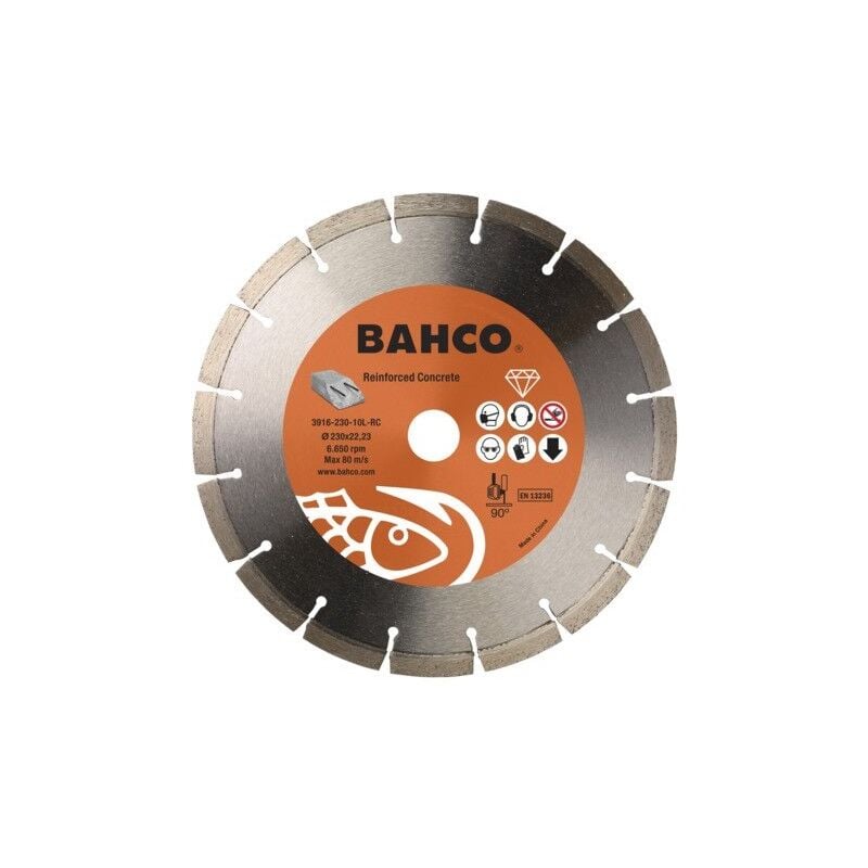 Bahco - Disques diamant pour béton armé 230 x 2.5 x 22.23mm