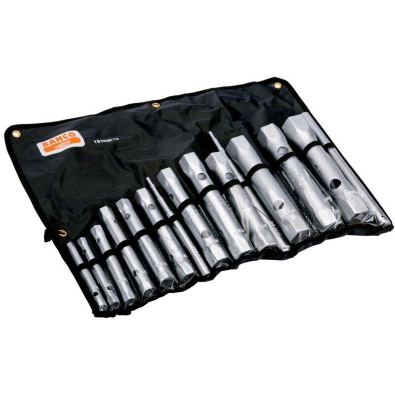 Image of Bahco Doppel-Steckschlüssel-Satz, 12-tlg, in Karton