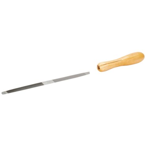 Bahco Doppelendige Sägefeile mit Holzgriff, Halbschlichthieb, 200 mm