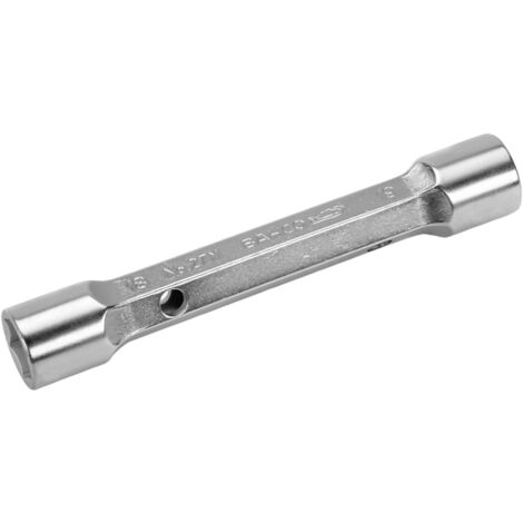Bahco Doppelsteckschlüssel, 24 mm x 27 mm, verchromt, 193 mm