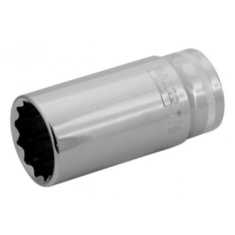 BAHCO - Douille longue 12 pans 3/8", dimensions en pouces