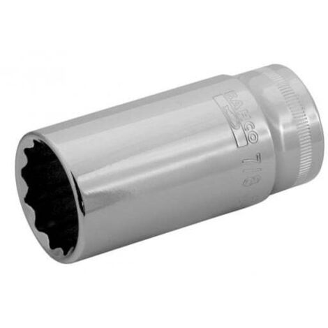 BAHCO - Douille longue 12 pans 3/8", dimensions en pouces