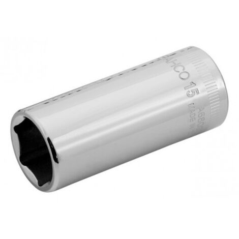 BAHCO - Douille longue 6 pans 1/4", métrique